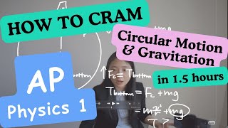 How to Cram Circular Motion amp Gravitation in 1 hour for AP Physics 1 [upl. by Nnaid465]