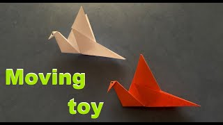 Flapping Bird Origami  Птичка оригами хлопающая крылями [upl. by Reid]