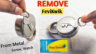 Feviquick Remover From Metal  How To Remove Feviquick From Hand [upl. by Etnuahc]