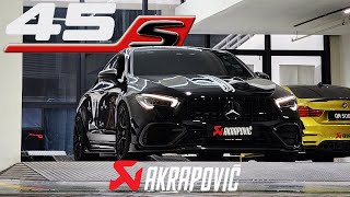 AKRAPOVIC MERCEDES AMG CLA45S C118  STAGE 2 M139 [upl. by Harehs972]