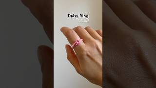 daisy ring tutorial beadedjewelry tutorial diy preppy [upl. by Novikoff]