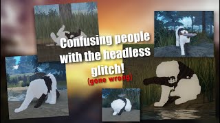 Confusingtrolling people with the headless glitch in WCUE gone wrong [upl. by Rosette]