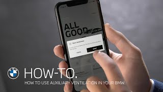 How to adjust your BMWs interior temperature with auxiliary ventilation  BMW HowTo [upl. by Gare]