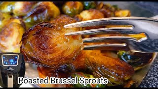 Air Fryer Brussel Sprouts  Roasted Brussel Sprouts Recipe in the Air Fryer [upl. by Tyree]