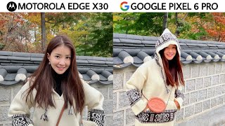 Motorola Edge X30 Vs Google Pixel 6 Pro Camera Test [upl. by Ettenan]