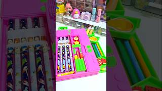 Filling my pencil box with cute stationery ✨️ 💕 cute asmr stationery shorts youtubeshorts [upl. by Arret]