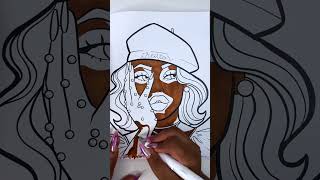 Coloring Vitiligo in My Coloring Book 💖 coloring art vitiligo [upl. by Eidurt]