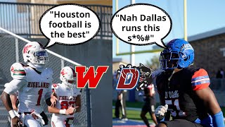 TOP RANKED HOUSTON VS DALLAS PLAYOFF MATCHUP 🔥🔥 Duncanville vs The Woodlands  Texas HSFB Playoffs [upl. by Einegue]