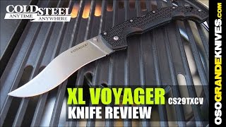 Cold Steel XL Voyager Vaquero CS29TXCV Knife Review  OsoGrandeKnives [upl. by Beghtol910]