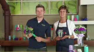 Decorating Vases amp Enhancing Handtied Bouquets using Flex Wrap [upl. by Nonnad445]