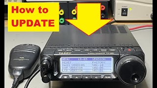 TA0332 Yaesu FT891 How to Update Firmware  2023 [upl. by Dnumsed]