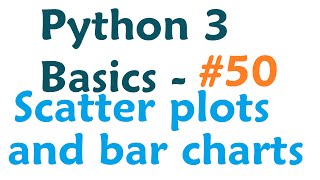 Python 3 Programming Tutorial  Scatter plots and bar charts [upl. by Constantino961]