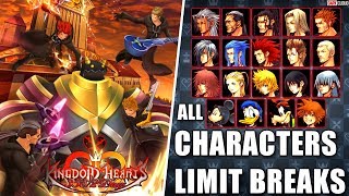 Kingdom Hearts 3582 Days All Characters and Limit Breaks HD [upl. by Anitsirhk498]