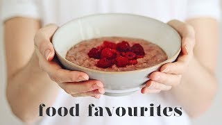 FAVOURITE FOODS I ATE THIS MONTH AS A VEGAN [upl. by Ymmaj]