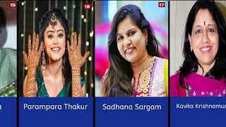 Top 30 Indian Female Singers in 2024 [upl. by Deena480]