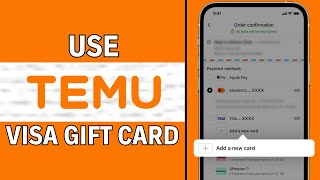 How To Use A Visa Gift Card On Temu 2024 [upl. by Ob]