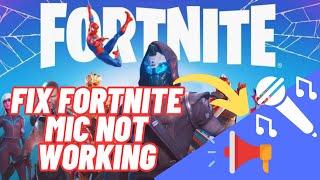 How To Fix Fortnite Mic Not Working on Windows 1011  Voice Chat Not Working on Fortnite [upl. by Azmah]