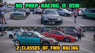 FWD NO PREP RACING  OSW  8TH GEN SI AND K20 DEL SOL REMATCH  FWD PRO amp SPORTSMAN CLASS [upl. by Francisco622]