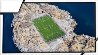 Football Stadium in Henningsvær the worlds most awesome football stadium [upl. by Herwig]