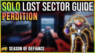 Perdition  MASTER  LEGEND  Solo Lost Sector Guide  Defiance  Apr 10  Destiny 2 Lightfall [upl. by Osterhus]