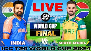 🔴 Live India vs South Africa T20 World Cup Final Live Match Score  IND vs SA Live match Today [upl. by Belen1]