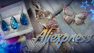 Обзор красивой бижутерии с Aliexpress №74 [upl. by Nyleuqaj555]