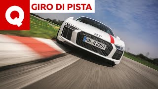 Giro di pista lAudi R8 RWS al Vairanoring [upl. by Ibson]