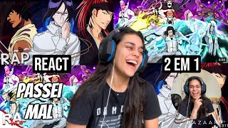 REACT 2 EM 1  Rap Dos Espadas Bleach WLO Rap do Renji Ishida e Sado O verdadeiro trio monstro [upl. by Ramar527]