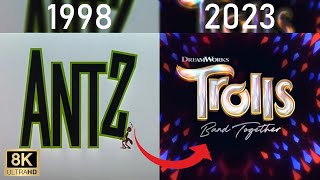 All DreamWorks Trailer Logos 19982023 8k [upl. by Eirene819]