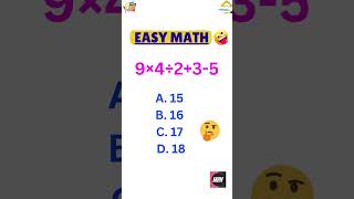 Bodmas MAth  maths shortsvideo mathstricks quicksolve mathtest puzzle puzzlesolving [upl. by Ynor]