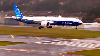 Boeing 777X full landing and press conference [upl. by Frydman]