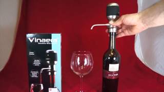 Product Review and Unboxing Vinaera Electronic Wine Aerator TGWAVINMV6 [upl. by Nella]