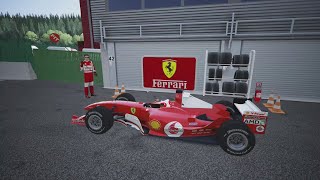 Ferrari F2004 Spa Hotlap  Assetto Corsa [upl. by Cirde16]