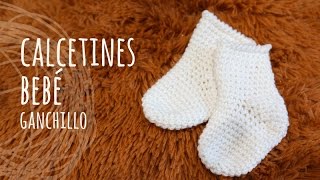 Tutorial Calcetines Fáciles Bebé Ganchillo  Crochet [upl. by Oznole941]