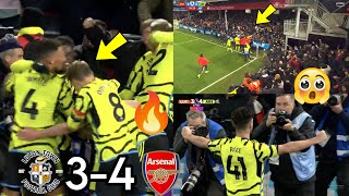 😱INSANE SCENES Declan Rice LAST MINUTE GOAL Vs Luton Town As Fans Went Crazy Luton 34 Arsenal [upl. by Azilem]