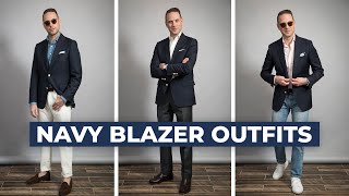 3 EASY Ways to Wear a Classic Navy Blazer for Spring [upl. by Eng]