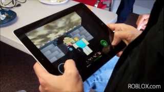 Testing ROBLOX on the iPad at ROBLOX HQ [upl. by Ydne812]