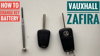 Vauxhall Zafira key fob battery replacement How to change keyless batterie Astra Corsa  bateria [upl. by Swarts]