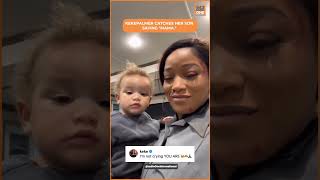 Keke Palmer catches her son saying quotmamaquot [upl. by Fokos]