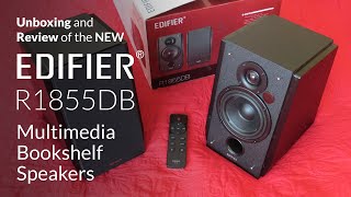 NEW EDIFIER® R1855DB Multimedia Bookshelf Speakers  Unboxing and Review [upl. by Yard610]