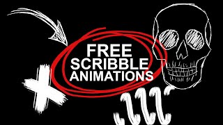 FREE Scribble ANIMATION Effects No Plugins Premiere Pro FCP Sony Vegas [upl. by Boyse]