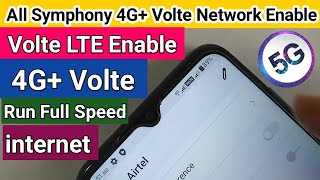 Symphony phone 4G Volte Network enable  4g volte problem solve [upl. by Enrika]