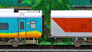 LHB PARCEL VAN COUPLING LHB HUMSAFAR COACH  BUMPY RAILROAD Train Simulator  Railworks  NTG GAMING [upl. by Hairehcaz]