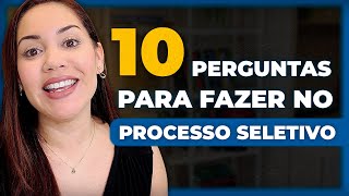 Quais Perguntas Fazer em uma ENTREVISTA de EMPREGO [upl. by Htor]