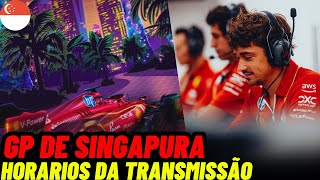 F1 2024  GP DE SINGAPURA  HORARIOS DA TRANSMISSÃƒO NA BAND  FORMULA 1 [upl. by Alimat607]