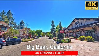 4k Big Bear Lake California Scenic Drive  Beautiful California Hills The Village Big Bear [upl. by Atin]