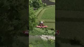 mowing grass cutting machine  farming simulator 22  1  timelapse fs22 shorts farming [upl. by Aliled926]