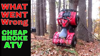 Can We Fix It Modify It Break It Yamaha Kodiak atv pt2 [upl. by Ammann338]