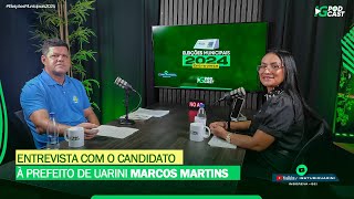 ELEIÇÕES MUNICIPAIS 2024 Entrevista  Marcos Martins União Brasil candidato à prefeito de Uarini [upl. by Titania603]