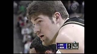 2002 NCAA Elite Eight Oregon vs Kansas [upl. by Yffat]